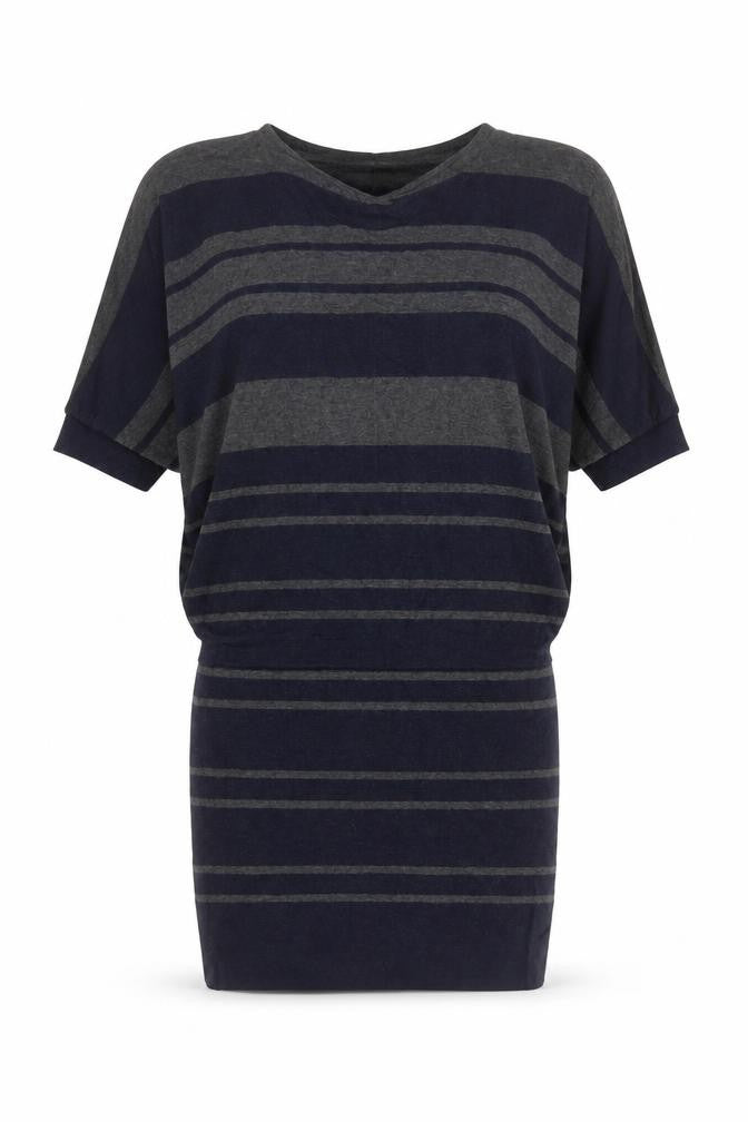 Phase Eight Women’s Blue Striped Bodycon Knit Dress Size 8