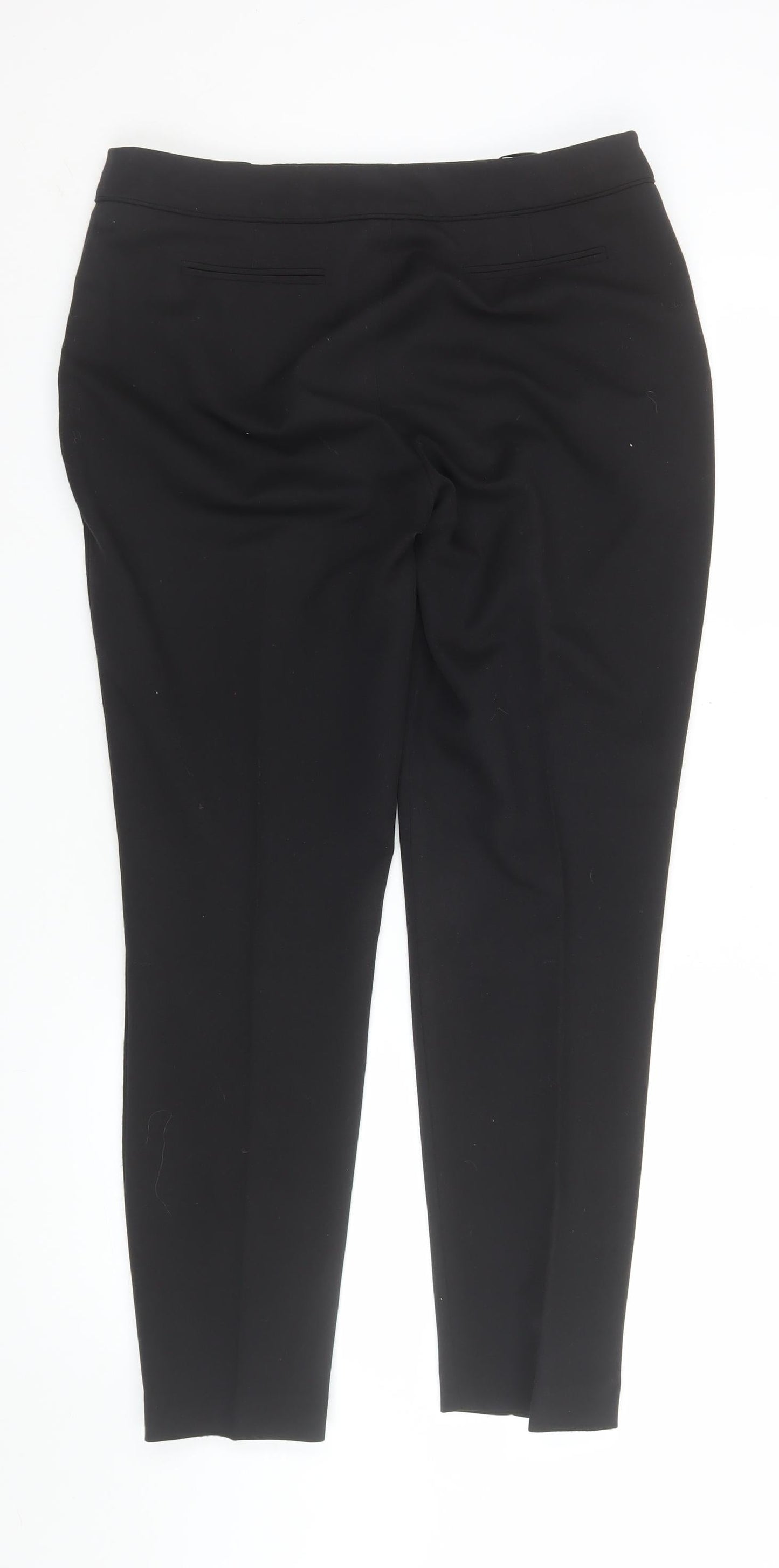 Wallis Women Black Slim Fit Tapered Trousers Size 12