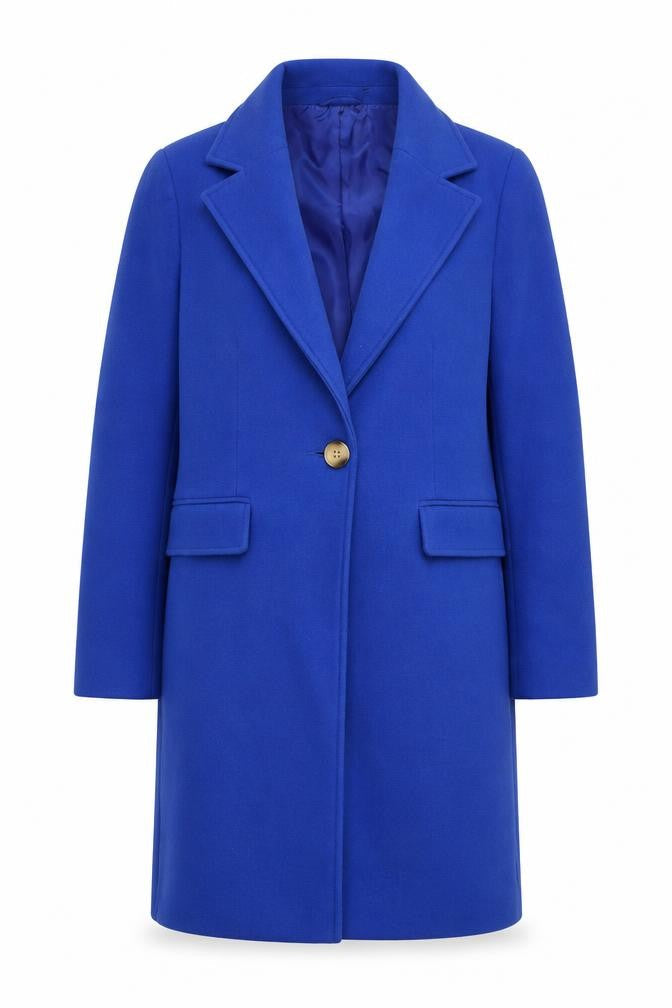 George Women’s Blue Polyester Mid-Length Blazer Size 14