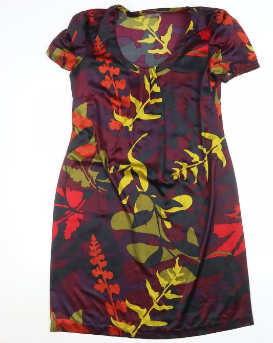 Marks and Spencer Women’s Multicoloured Floral Shift Dress Size 14