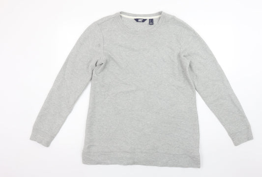 Mens UK S Regular Lands' End Grey Pullover Sweatshirt