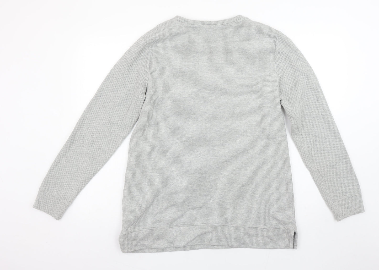 Mens UK S Regular Lands' End Grey Pullover Sweatshirt