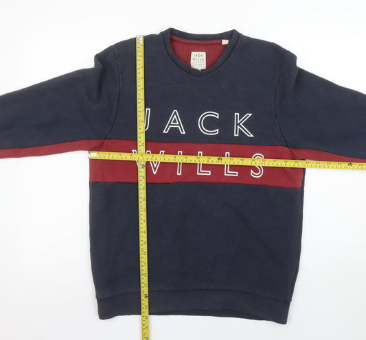 Mens UK M Regular Jack Wills Blue Pullover Sweatshirt