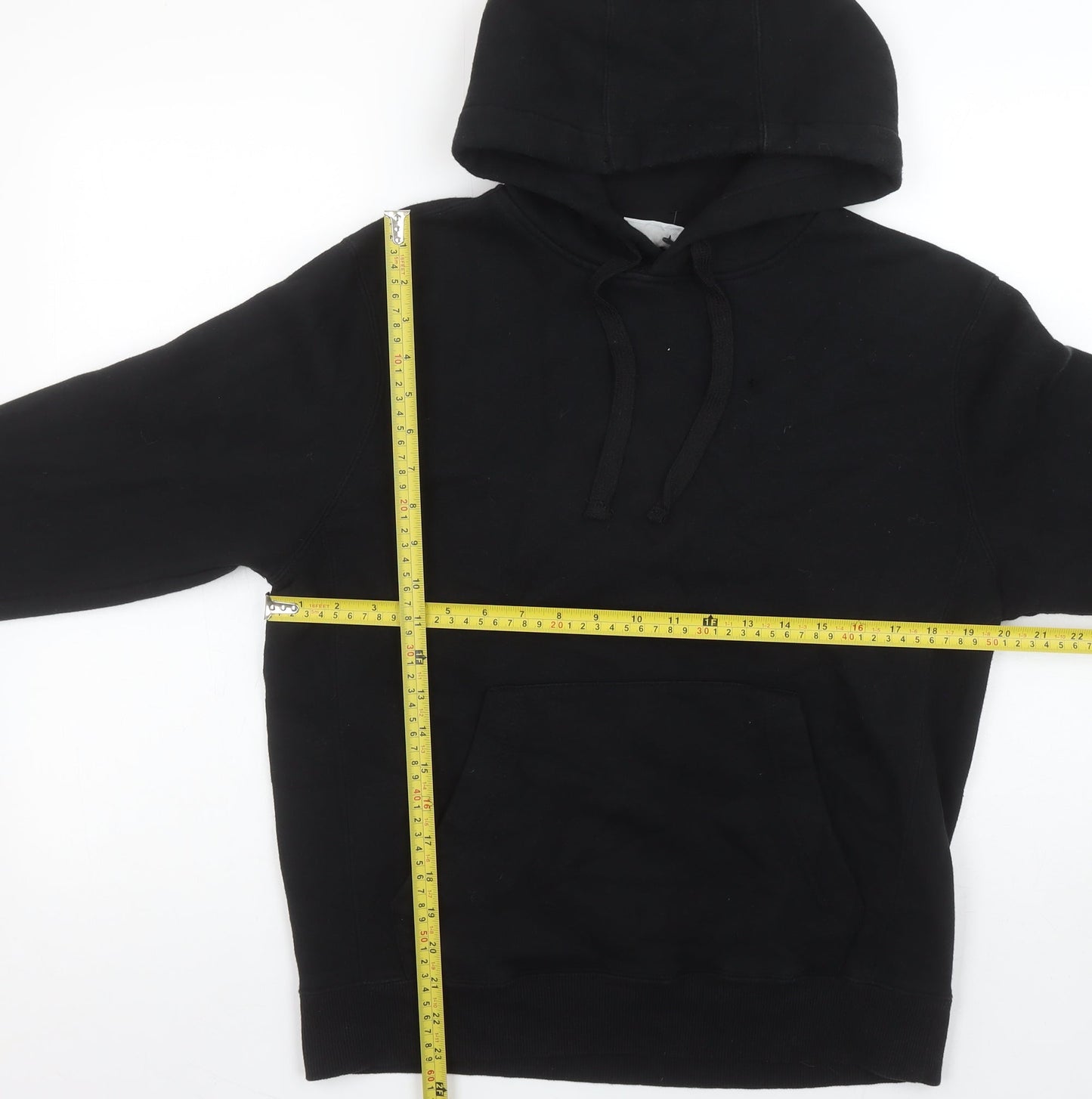 Mens UK S Regular FILA Black Pullover Hoodie