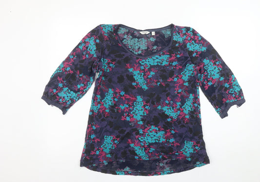 Womens UK Size 10 FatFace Multicoloured Viscose Blend Blouse