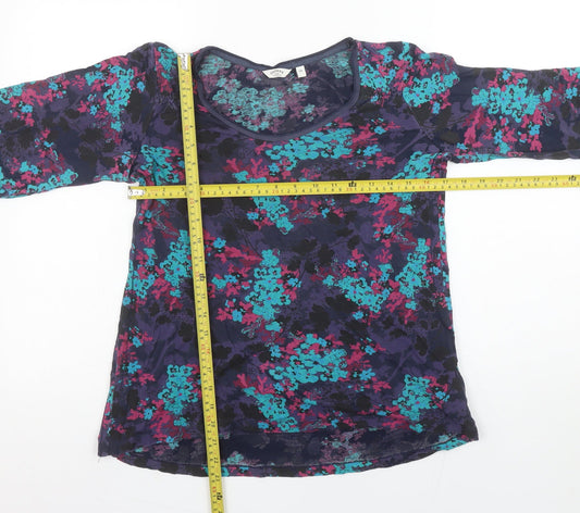 Womens UK Size 10 FatFace Multicoloured Viscose Blend Blouse