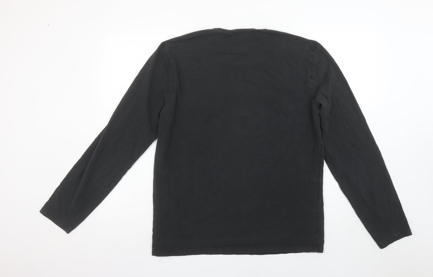Calvin Klein Jeans Men's Black 2XL Long Sleeve Stretch T-Shirt