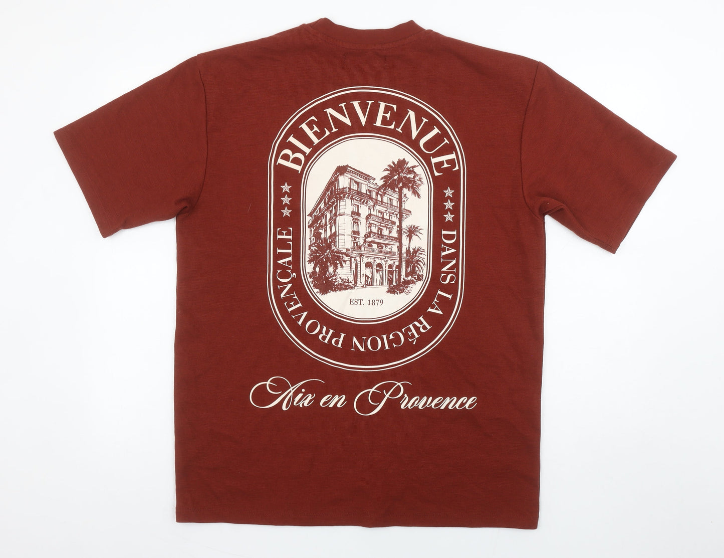 Primark Men’s Brown Relaxed Fit Graphic City T-Shirt Size M