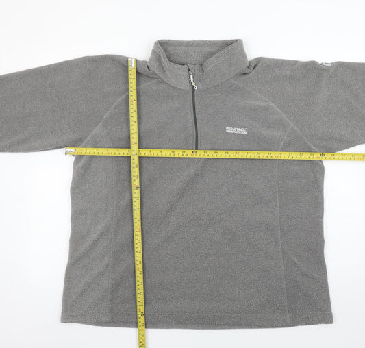 Regatta Women's Grey 1/2 Zip Fleece Pullover UK 20 Polyester Outdoor Sweatshirt