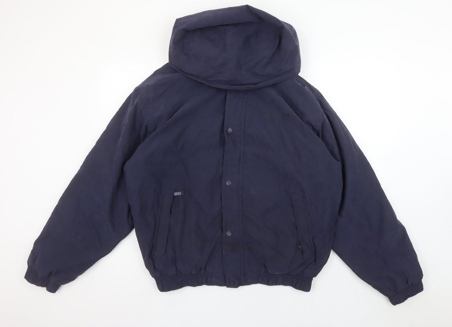Timberland Mens Navy Weathergear Hooded Jacket M Waterproof