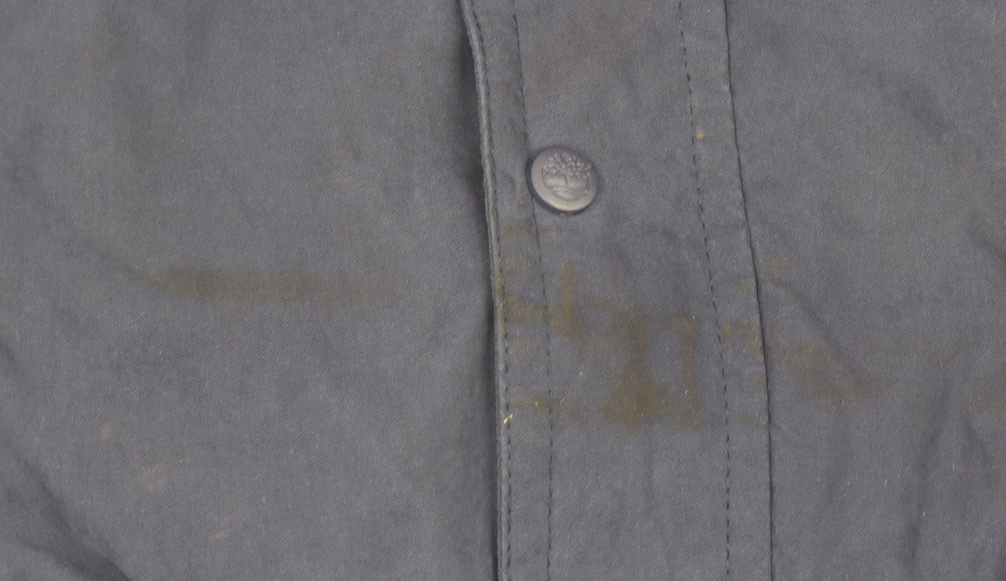 Timberland Mens Navy Weathergear Hooded Jacket M Waterproof