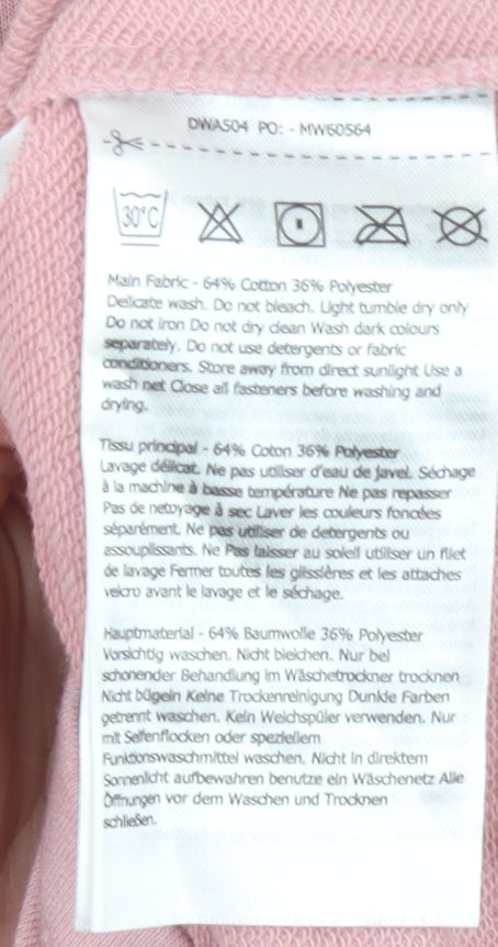 Dare 2B Women Pink Size 8 Cowl Neck Pullover Sweatshirt