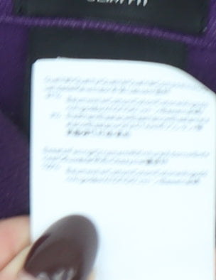 Hugo Boss Men's Purple Slim Fit Long Sleeve Polo Shirt XL