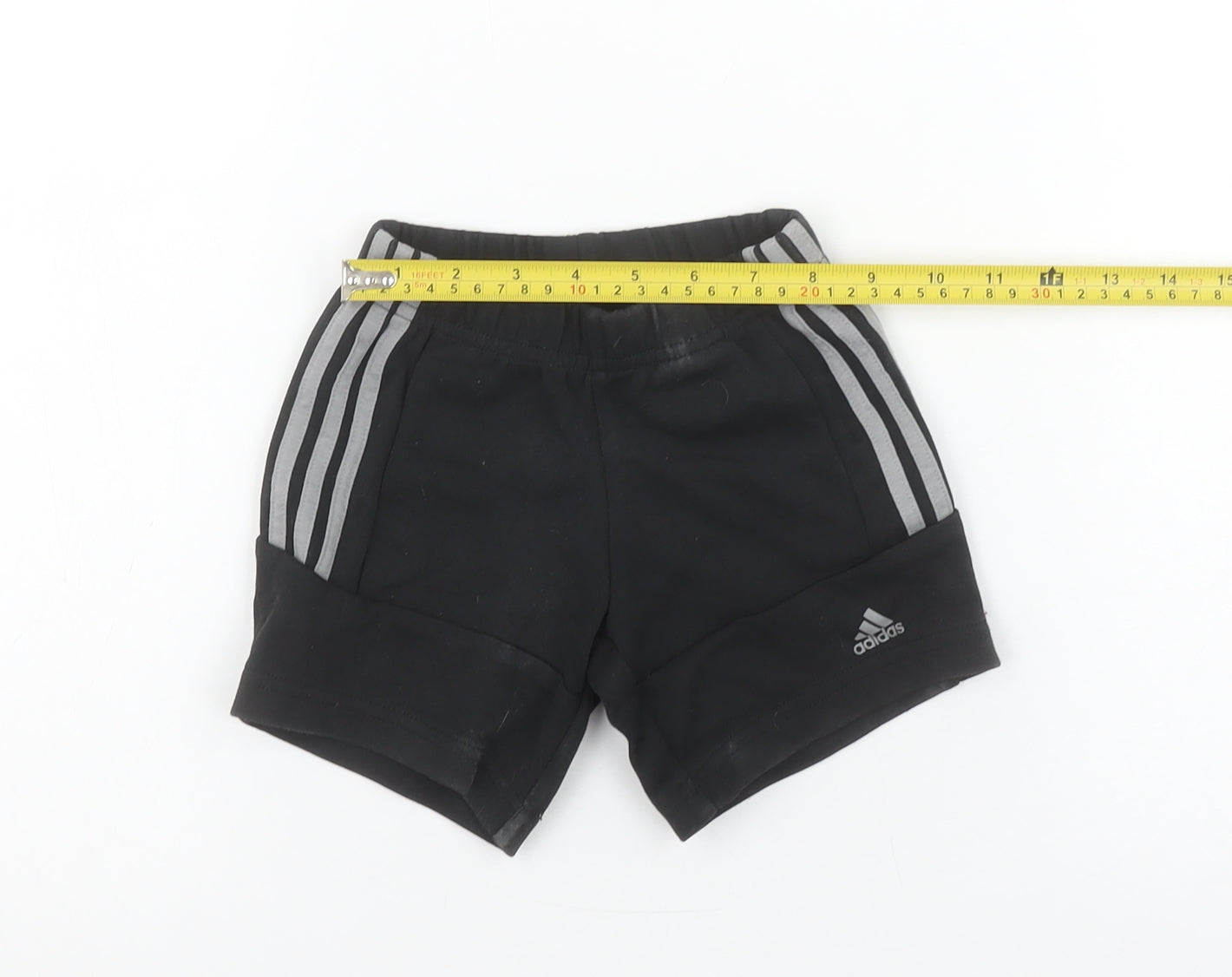 Adidas Unisex Baby Black 12-18M Elastic Waist Active Shorts