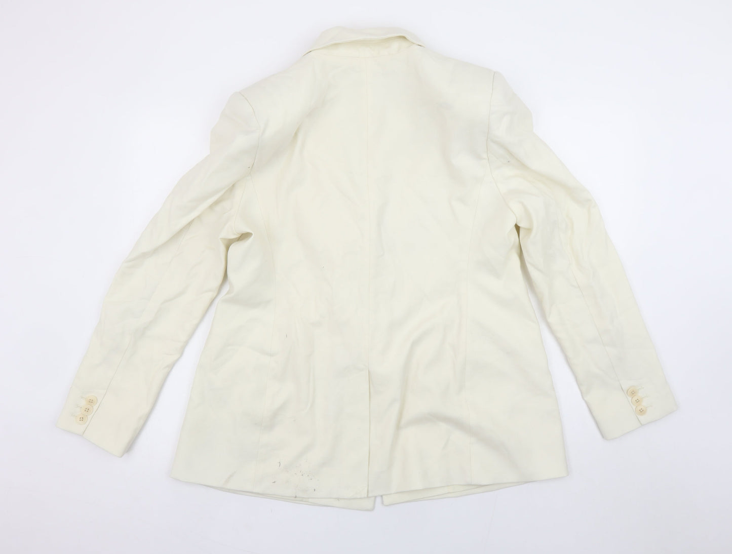 Marks and Spencer Women’s Ivory Double-Breasted Blazer Size 16