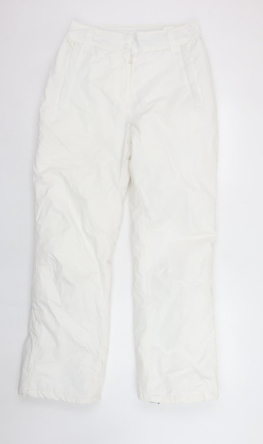 Mountain Warehouse Women's White Size 10 Waterproof Insulated Snow Pants