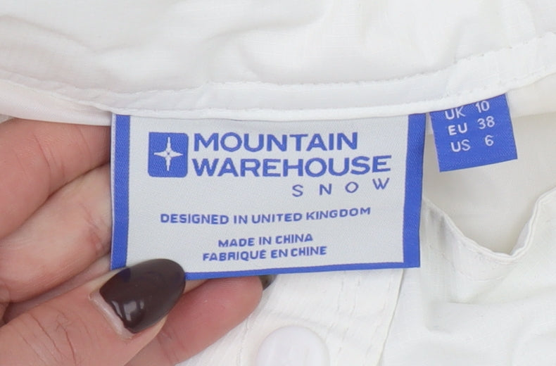 Mountain Warehouse Women's White Size 10 Waterproof Insulated Snow Pants