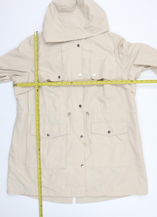 Marks and Spencer Women’s Beige Hooded Parka Coat Size 22