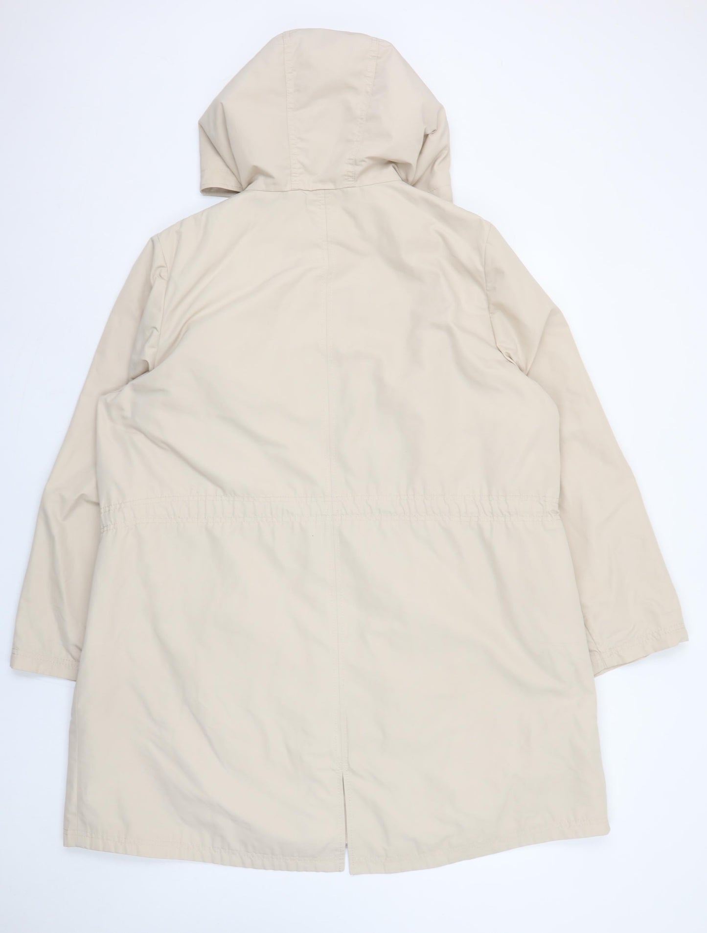 Marks and Spencer Women’s Beige Hooded Parka Coat Size 22