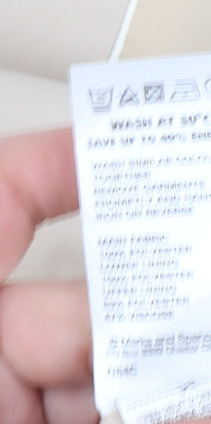 Marks and Spencer Women’s Beige Hooded Parka Coat Size 22