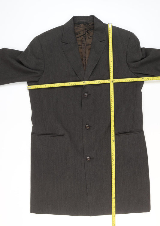 Hugo Boss Men’s Grey 42 Classic Wool Blazer Jacket