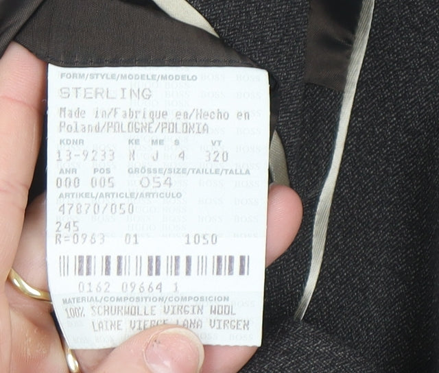 Hugo Boss Men’s Grey 42 Classic Wool Blazer Jacket