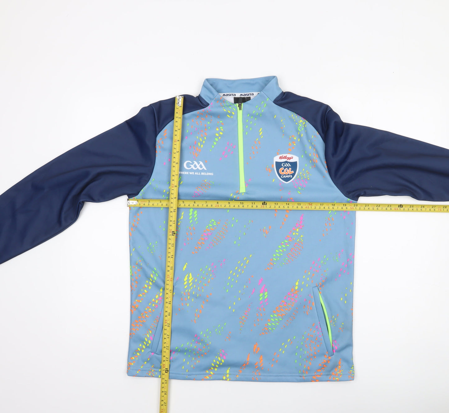 Masita Boys Blue 1/4 Zip Long Sleeve Sports Top 5 Years
