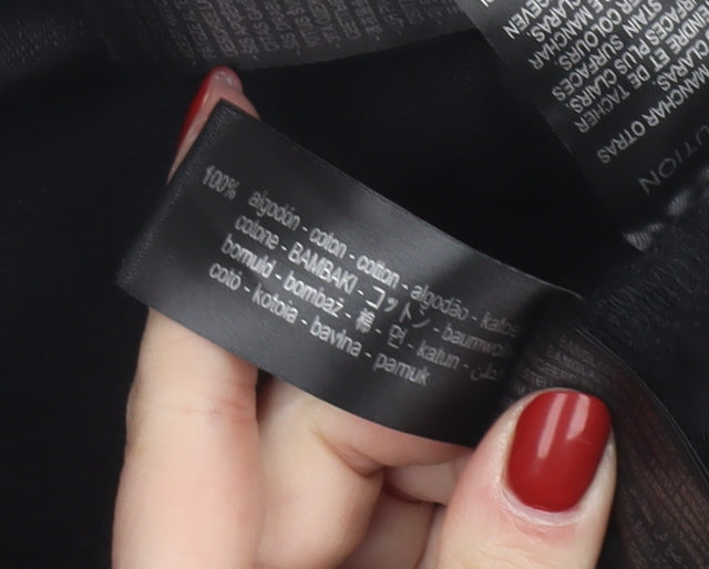 ZARA Men's Black Straight Leg Denim Jeans Size 34 Regular Fit