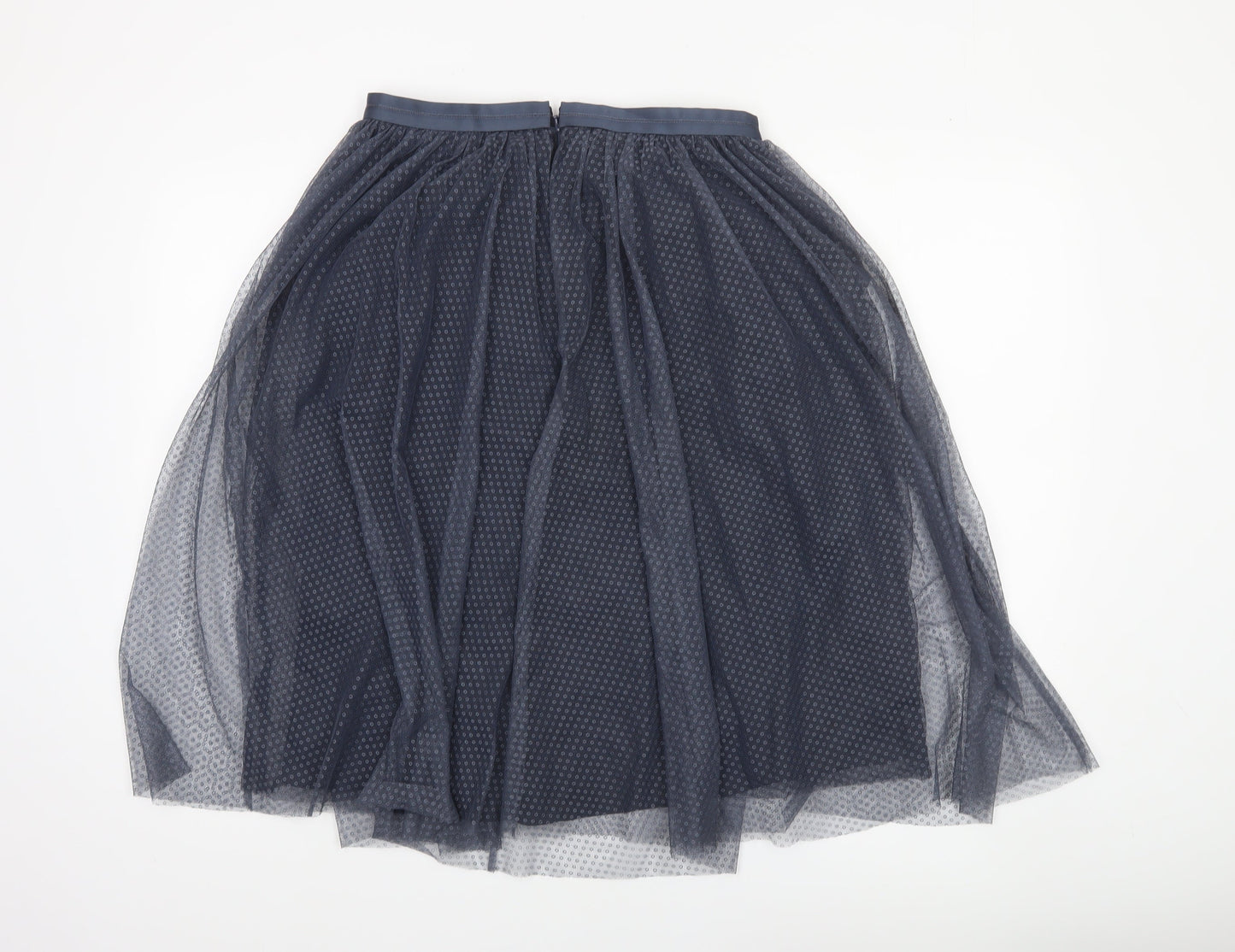 Needle & Thread Women's Blue A-Line Polka Dot Tulle Midi Skirt UK 10