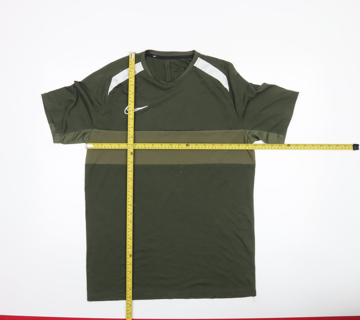 Nike Men's Green Dri-Fit Athletic T-Shirt Size M Short Sleeve