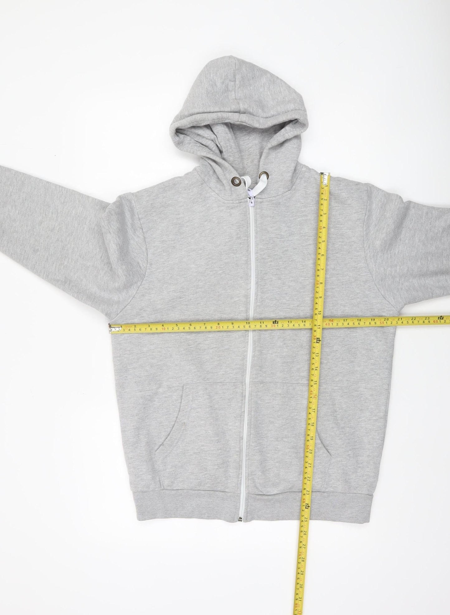 R.W.C Men’s Grey Full Zip Hoodie Sweatshirt Size L Regular Fit