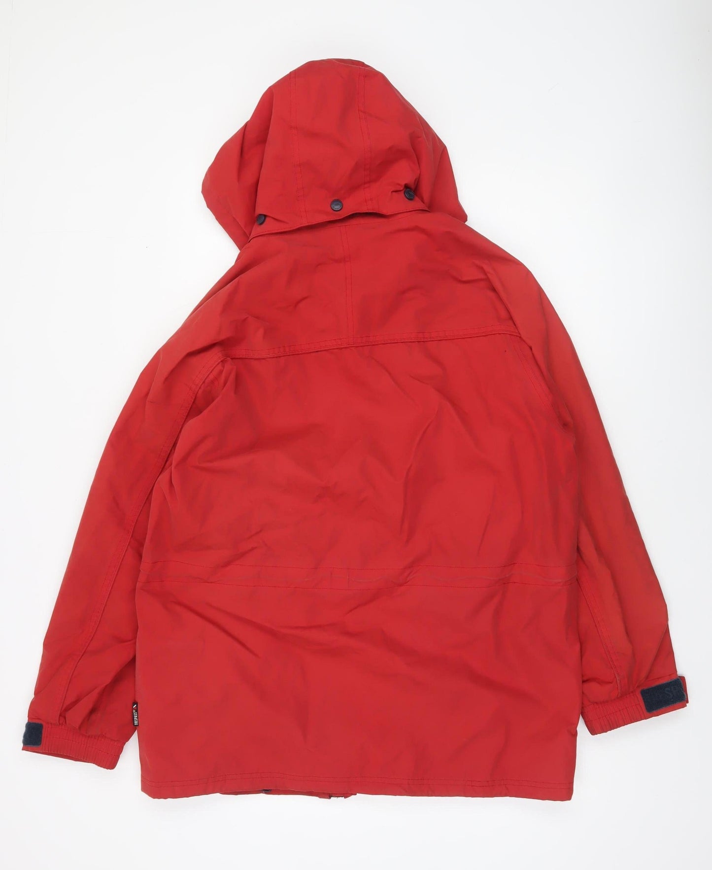 Trespass Men's Red Waterproof Hooded Rain Jacket L Windproof Coat