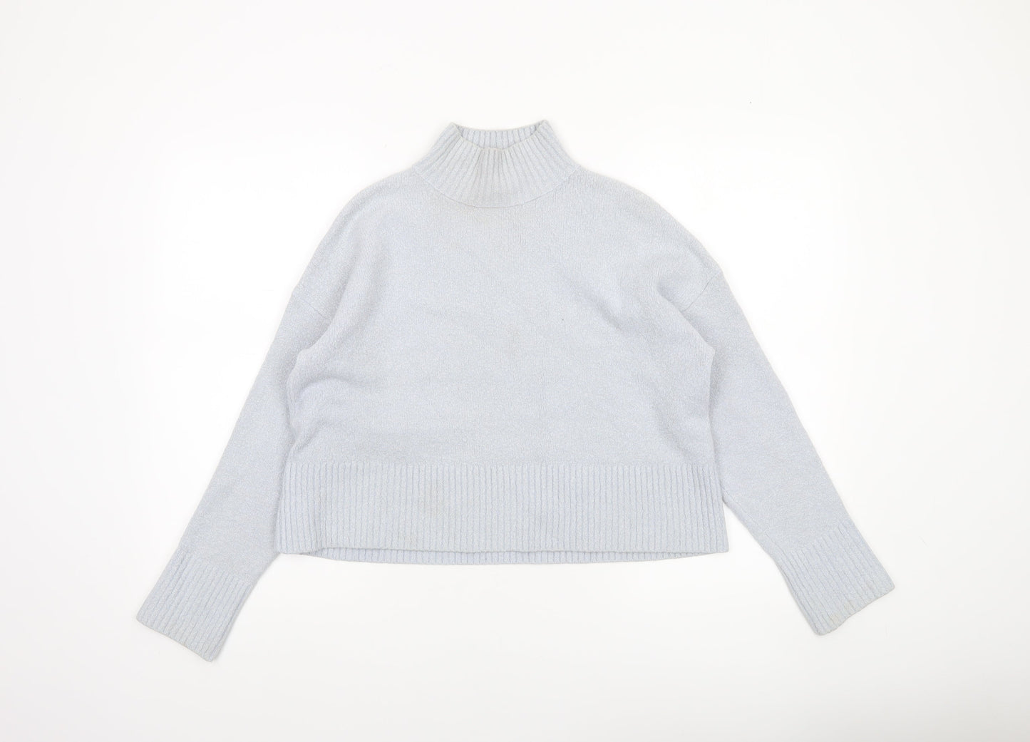 & Other Stories Women’s Grey Mock Neck Knit Jumper S