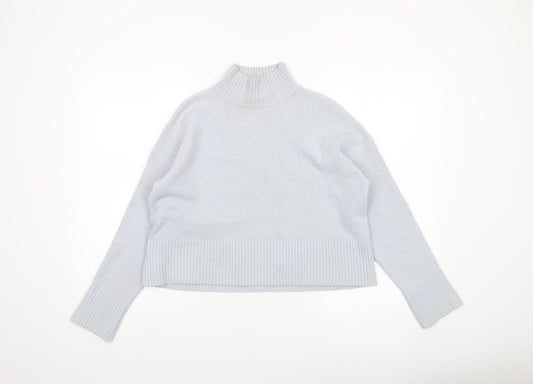 & Other Stories Women’s Grey Mock Neck Knit Jumper S