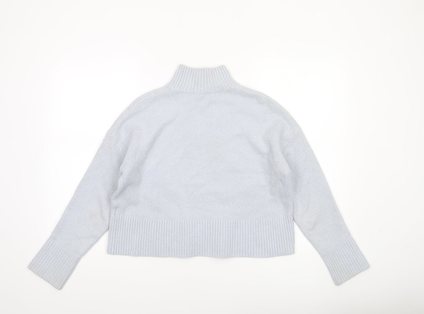 & Other Stories Women’s Grey Mock Neck Knit Jumper S