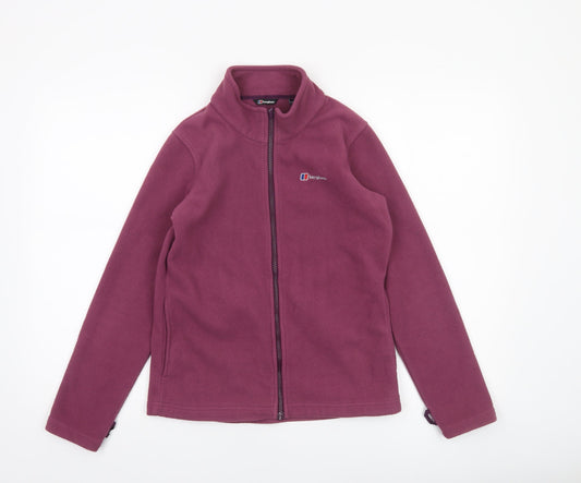 Berghaus Girls Purple Fleece Full Zip Jacket Size 11-12 Years Outdoor Wear