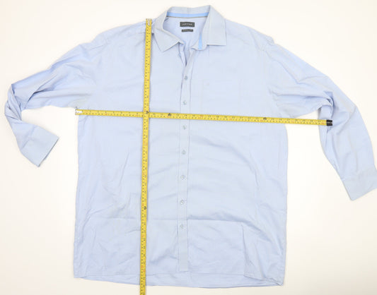 Jupiter Men's Blue Regular Fit Long Sleeve Cotton Formal Shirt XL