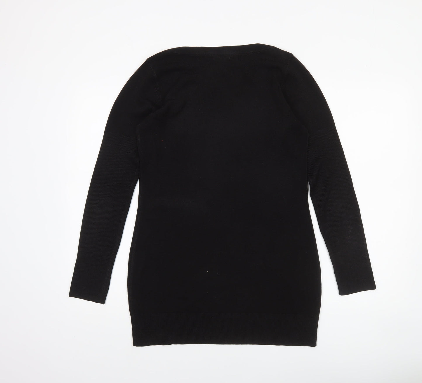 Dorothy Perkins Womens Black Acrylic Knit Long Sleeve Jumper Size 12