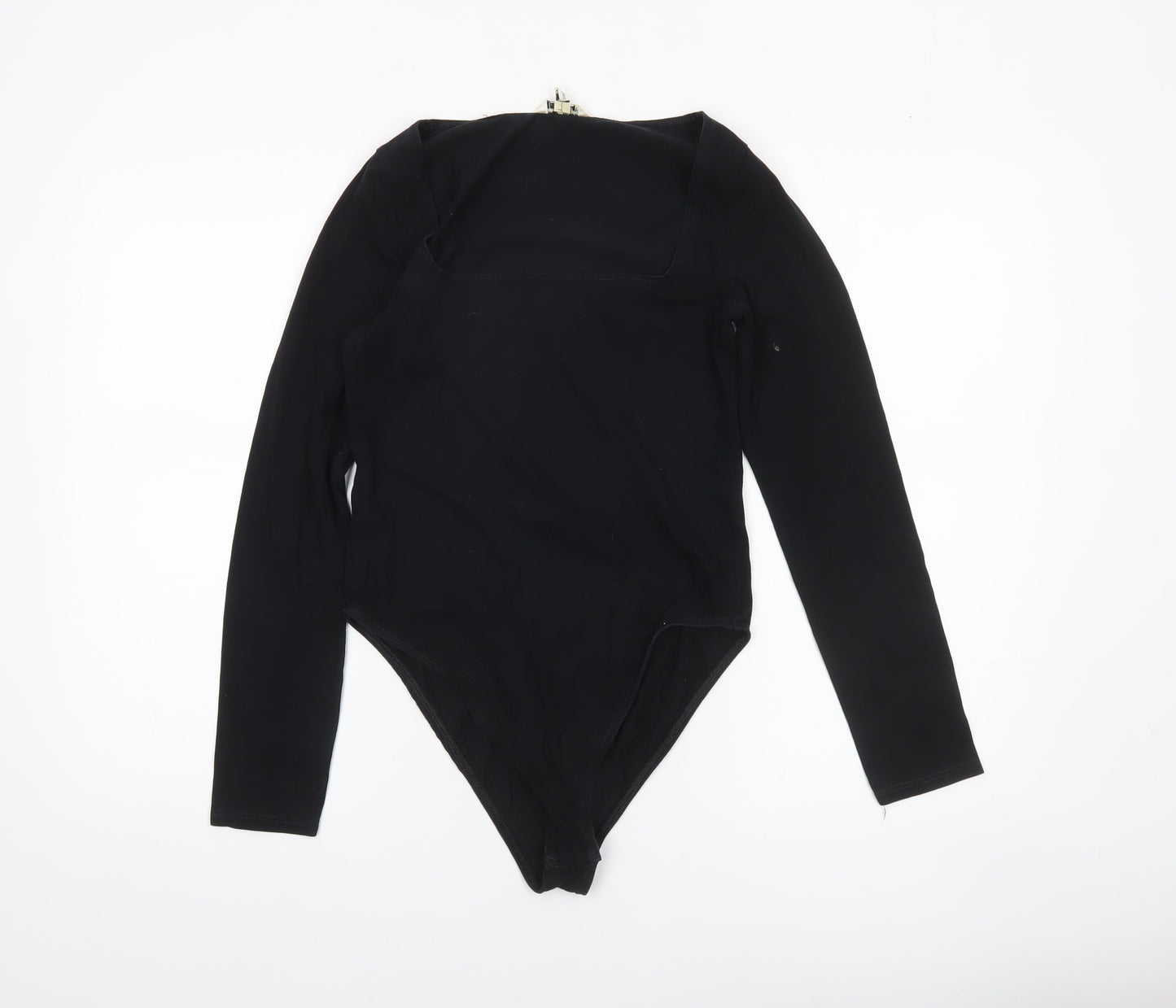 Miss Selfridge Women's Black Long Sleeve Bodysuit UK 14