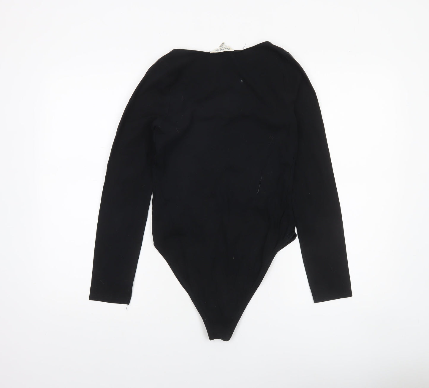 Miss Selfridge Women's Black Long Sleeve Bodysuit UK 14