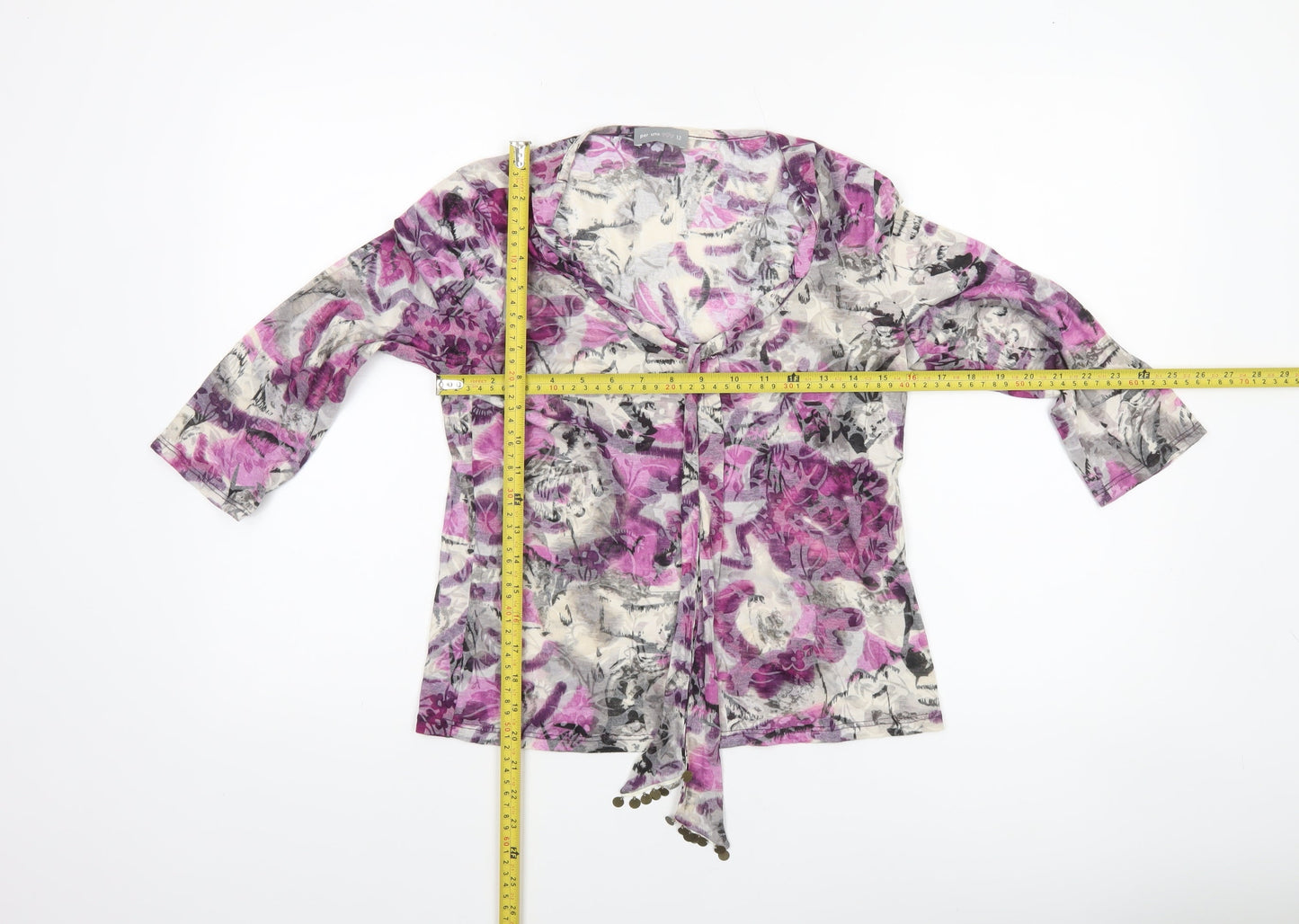 Marks and Spencer Per Una Women’s Multicoloured Floral Wrap Blouse Size 12