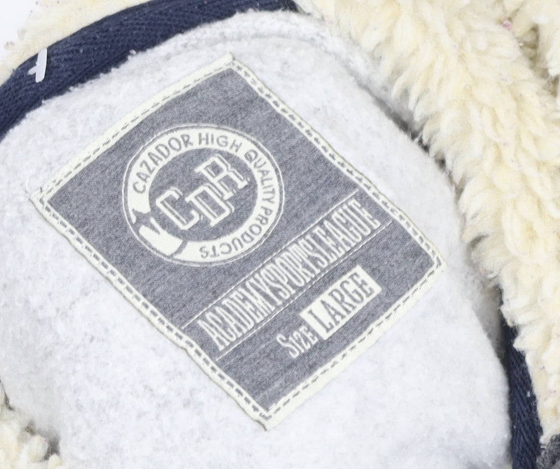 Cazador Men's Grey Hooded Full Zip Winter Jacket L