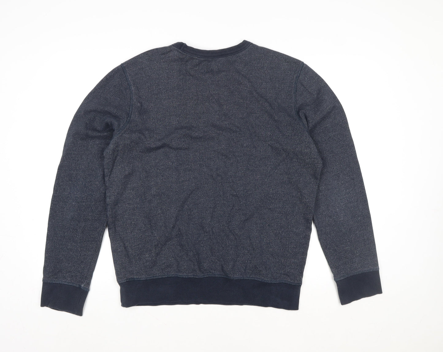 Selected Homme Men's Blue Crew Neck Cotton Sweatshirt Size L