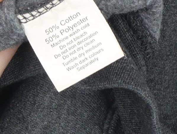 Zone One Men's Grey London England Pullover Hoodie XS