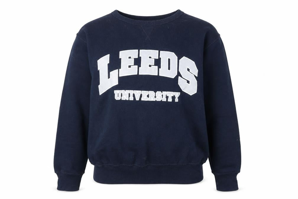 Advance Women's Navy Leeds University Pullover Sweatshirt Size S