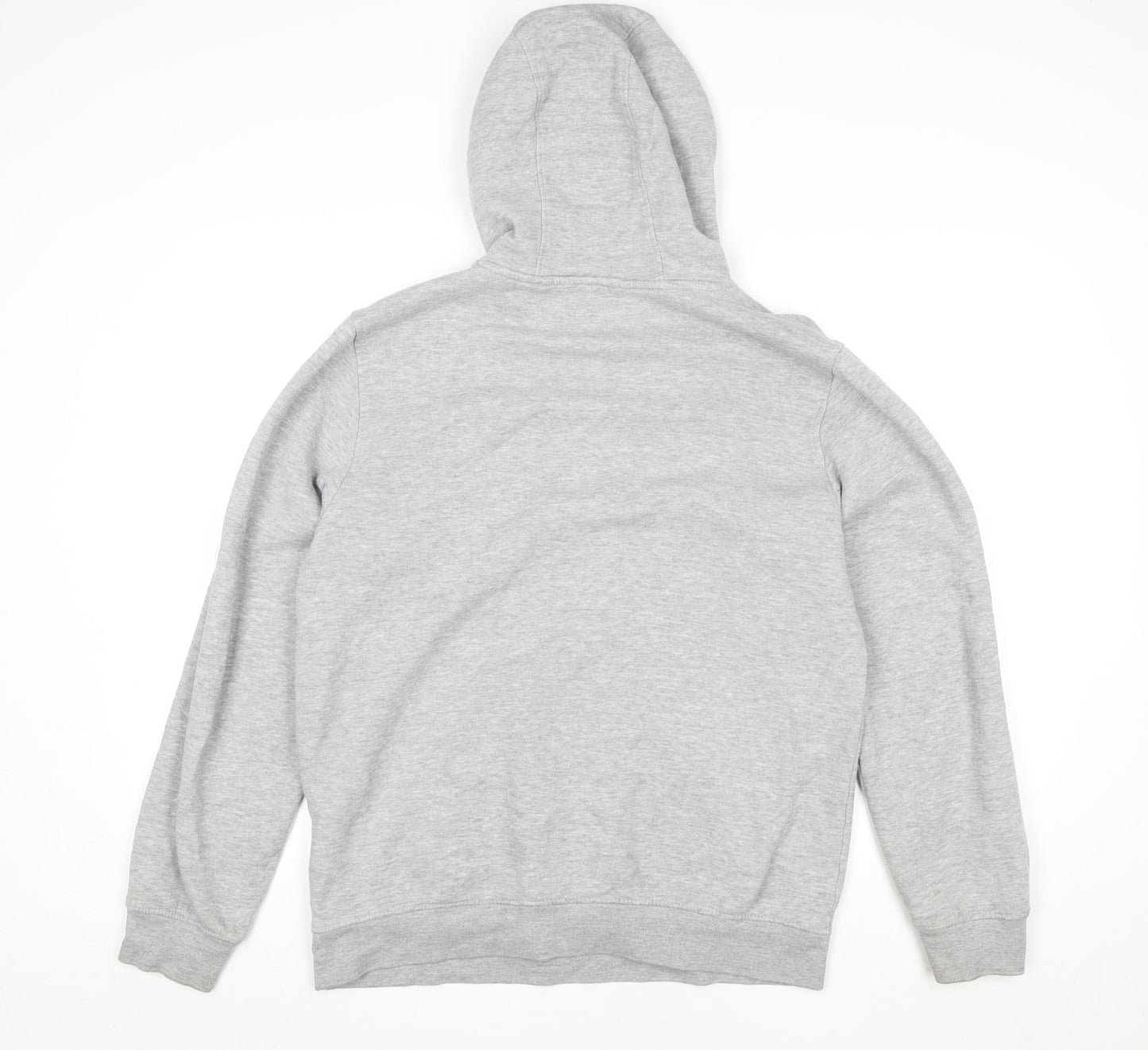 Crosshatch Men's Grey Pullover Hoodie Size L Sustainable Cotton Blend