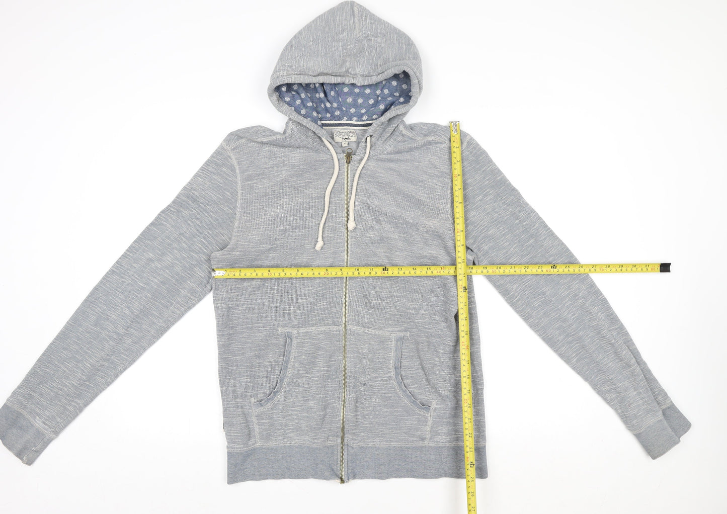 Next Women’s Grey Cotton Hooded Zip Jacket Size M