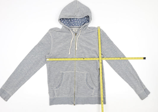 Next Women’s Grey Cotton Hooded Zip Jacket Size M
