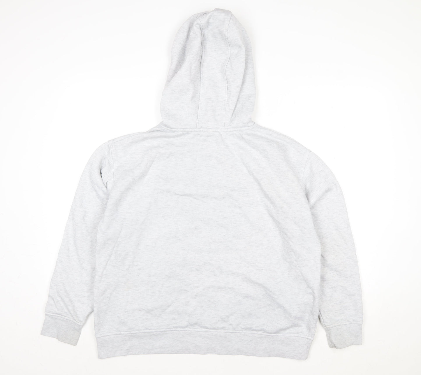 Disney Womens Grey Hoodie Size L 14/16 Minnie Mouse Graphic Pullover