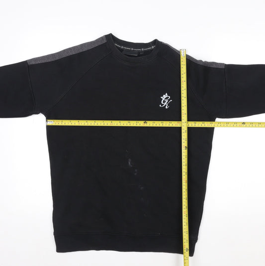 Gym King Men's Black Small Pullover Sweatshirt Logo Fleece